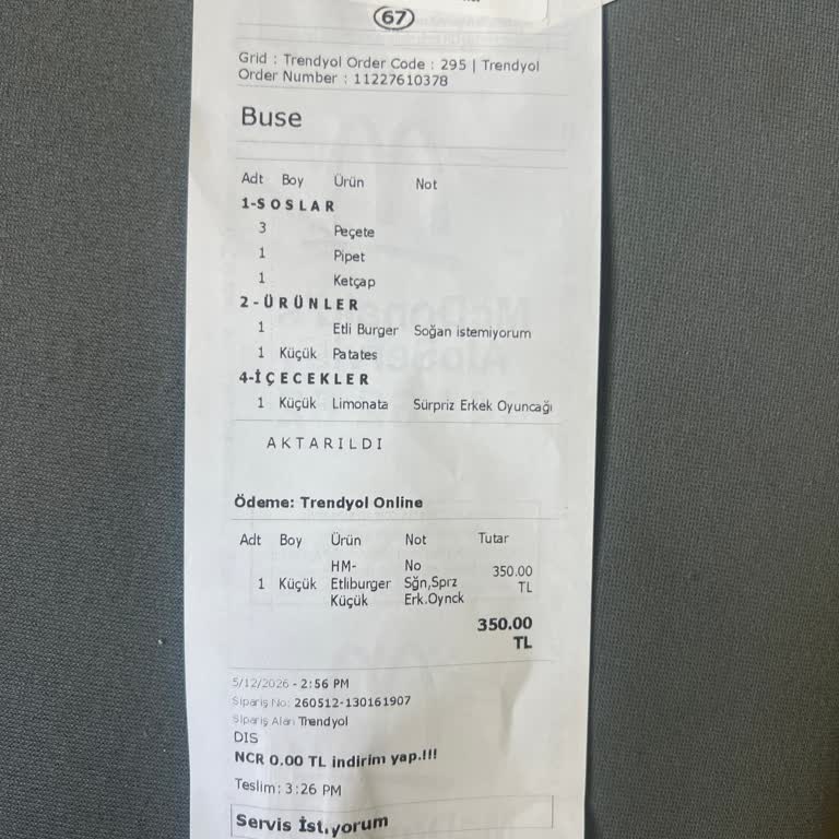 Kavacık McDonalds Çocuk Menüsünde Oyuncak Yokluğu Ve Saygısız Çağrı Merkezi