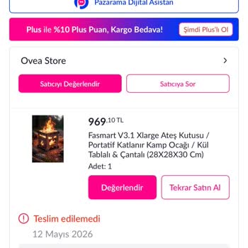Aras Kargo Tarafından Teslim Edilmeyen Siparişin Keyfi İadesi Ve Çözüm Talebi