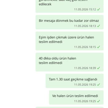 Aynı Gün Teslimat Sözünü Aşan Sipariş Hâlâ Araçta Ve İade Bekliyor