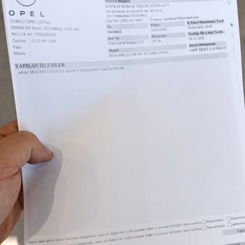 Opel Yetkili Servis Hatası Sonrası Motor Arızası Ve Sorumluluk Reddi