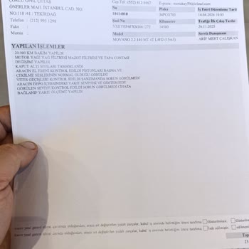 Opel Yetkili Servis Hatası Sonrası Motor Arızası Ve Sorumluluk Reddi