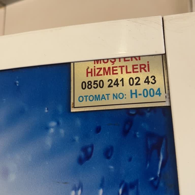 Su Otomattan Ücret Alındı, Ürün Verilmedi Ve İade Talebi