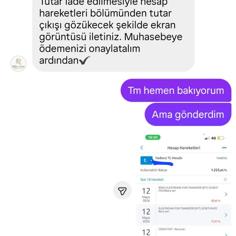@muzeyyen.Store Ne Sipariş Numarası Paylaştılar Ne De Herhangi Bir Ürün Gönderdiler