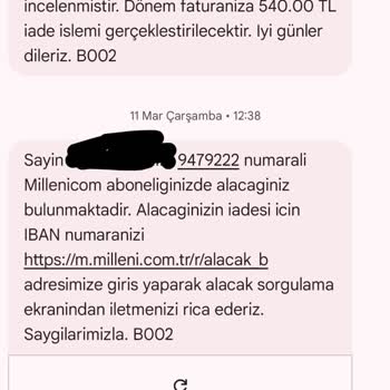 Millenicom İnternetsiz Hizmet, Kesilen Faturalar Geri Ödenmiyor