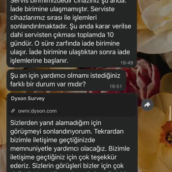 Arızalı Dyson Airwrap Ürünün Geciken İadesi Müşteriyi Mağdur Ediyor