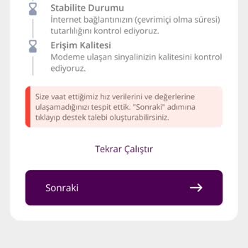 Söz Verilen 50Mbps Hızına Karşı Sürekli 30Mbps Ve Kesintili Bağlantı