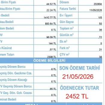 Akıllı Sayaç Arızası Nedeniyle Aşırı Fatura Üstü Ödeme Talebi