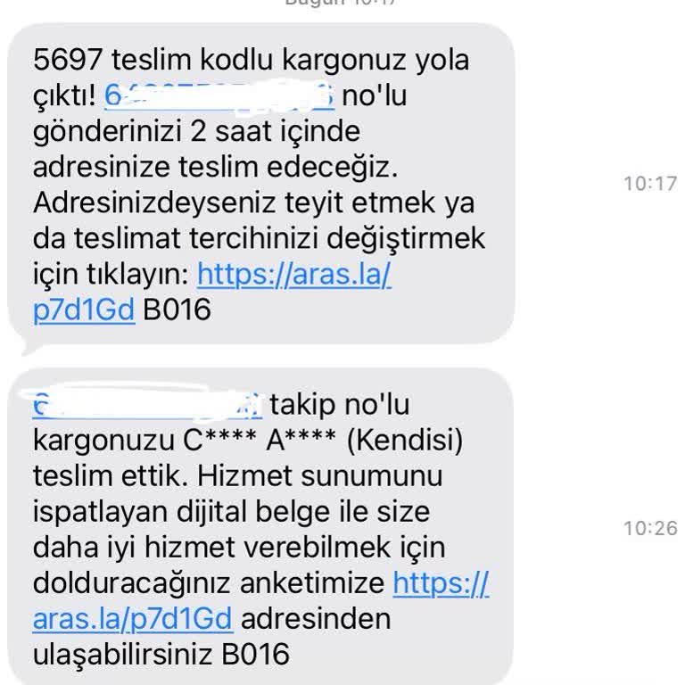 Teslim Edilmemiş Kargo İçin Yanlış 'Teslim Edildi' SMS'i