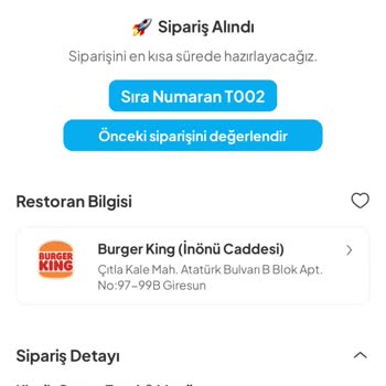 Teslim Edilmemiş Burger King Siparişi Hatalı Teslim Edildi Ve Ücret Alındı
