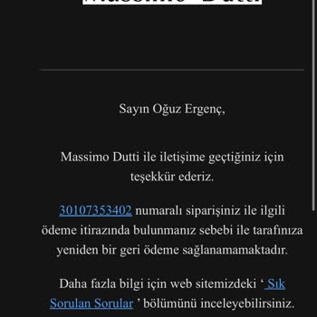 İade Edilen Gri Hırka Ve Blazer Ceketin 7.769 TL Ücretinin Ödenmemesi