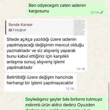 İade Vardır İddiası İle Satın Alınan Ürün Kampanya İddiası Nedeniyle Geri Ödenmedi