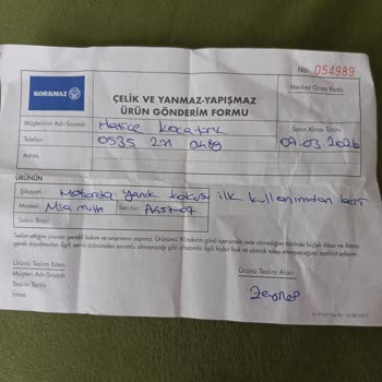 Korkmaz Mia Multi Mutfak Robotunda Yanık Kokusu Ve İade Talebi