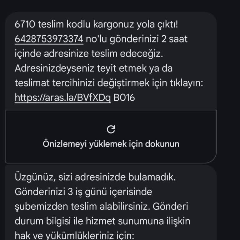 Aras Kargo Şirvan Şubesinde Teslim Edilmemiş Kargo Ve Cevapsız Aramalar