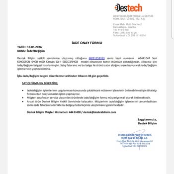 Amazon’da Müşteri Temsilcisine Ulaşamayıp Kart Değişim Talebim Karşılanmadı