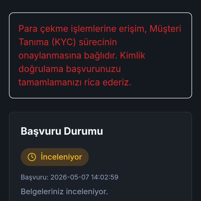 Hesabımdan Para Çekemiyorum ve Virman İşlemi Yapılamıyor