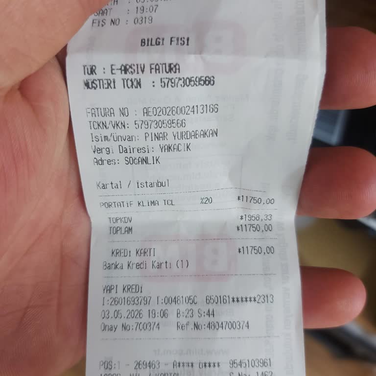 TCL Portatif Klimada Garanti Açılışı İçin Aşırı Ücret Talebi