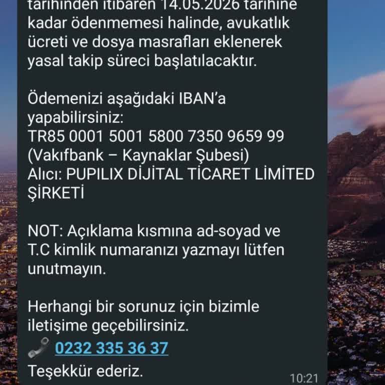 İzin Almadan Oluşturulan Üyelik Ve 6.930 TL Borç Tehdidi