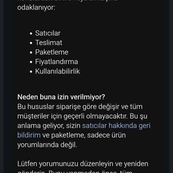 Hasarlı Ve Kirli Orijinal Kutulu Ürün İçin Acil İade Talebi