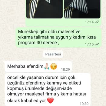Renk Solması Nedeniyle Ayıplı Ürün Ve Cevapsız Müşteri Hizmetleri