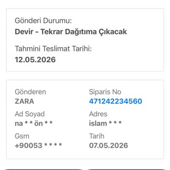 Eyüp Kargo Şubesinde Teslim Edilmeyen Zara Siparişi Ve Saygısız Personel Tutumu