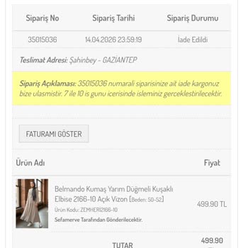 İade Parası Hâlâ Gelmedi, Müşteri Hizmetleri Cevap Vermiyor