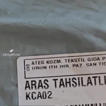Ateş Kozmetik Medikal Hatalı Ürün, Farklı Sipariş, Yanlış Kargolama