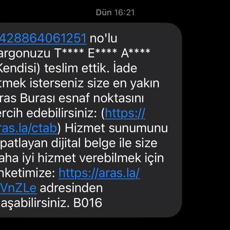 Aras Kargo’da Gerçekleşmeyen Teslimat Ve Kayıp Kargo Şikayeti