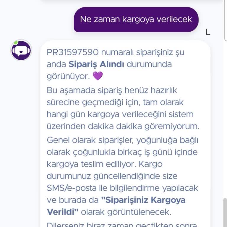 Siparişim Hâlâ Sipariş Alındı Aşamasında, Acil Kargo Talebi