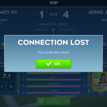 Dream League Soccer Live Matches Randomly Ending as Forfeit