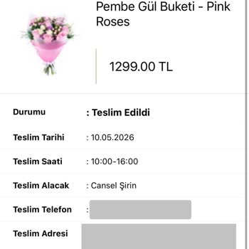Anneler Günü Çiçek Siparişim Yanlış Saate Teslim Edildi, İade Reddedildi