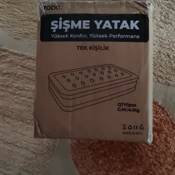 Robo Sipariş Edilen Çift Kişilik Şişme Yatak Tek Kişilik Olarak Gönderildi