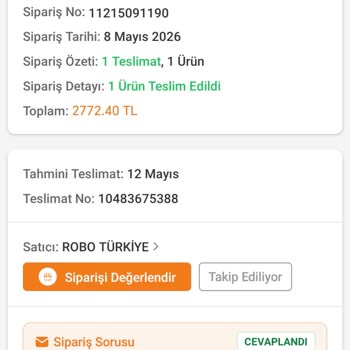 Robo Sipariş Edilen Çift Kişilik Şişme Yatak Tek Kişilik Olarak Gönderildi