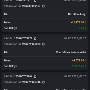 Betovis Hesabımdaki 11.700 TL Bakiyenin Gerekçe Olmadan Silinmesi Ve İade Talebi