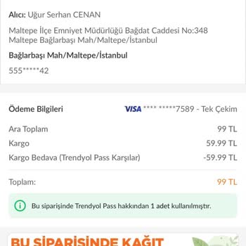 Trendyol'daki Yanıltıcı Fiyat Hatası Ve Bilgi Verilmeyen Sipariş İptali