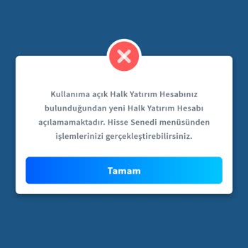 Halk Yatırım Halkbank Mobilde Kapatılan Hisse Senedi Hesabının Uyarısı Çözülmedi