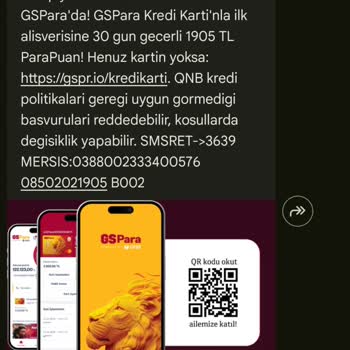 QNB Türkiye Yanıltıcı Kampanya Nedeniyle 1905 TL ParaPuan Yerine 750 TL Verilmesi