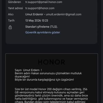 Honor Bölge Kodunda Uyuşmazlık ve Donanım Düşüklüğü