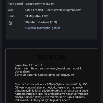 Honor Bölge Kodunda Uyuşmazlık ve Donanım Düşüklüğü