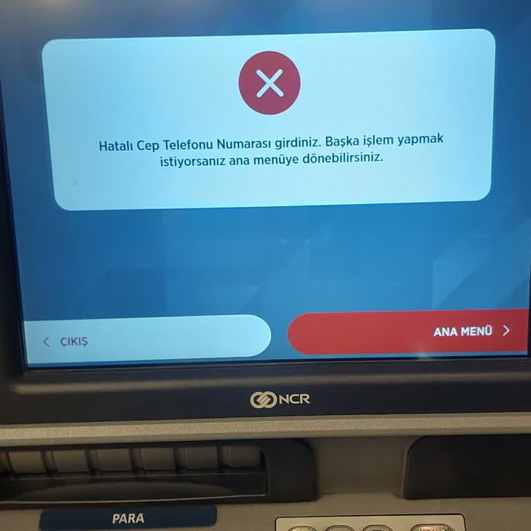 Ziraat Bankası ATM’de Hatalı Telefon Numarası Uyarısı Sebebiyle TOKİ İadesi Yapılamıyor