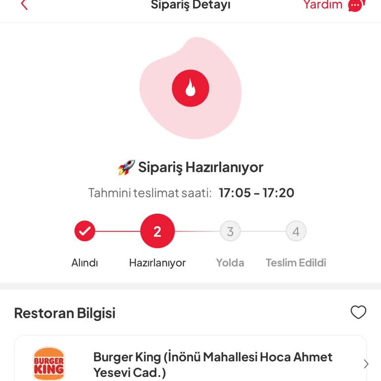 Burger King Siparişim Belirtilen Sürede Gelmedi