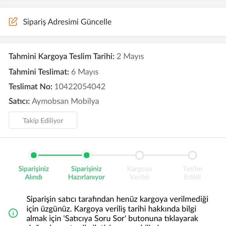 Teslim Edilmeyen Sipariş Ve Çözüm Bulamayan Müşteri Hizmetleri