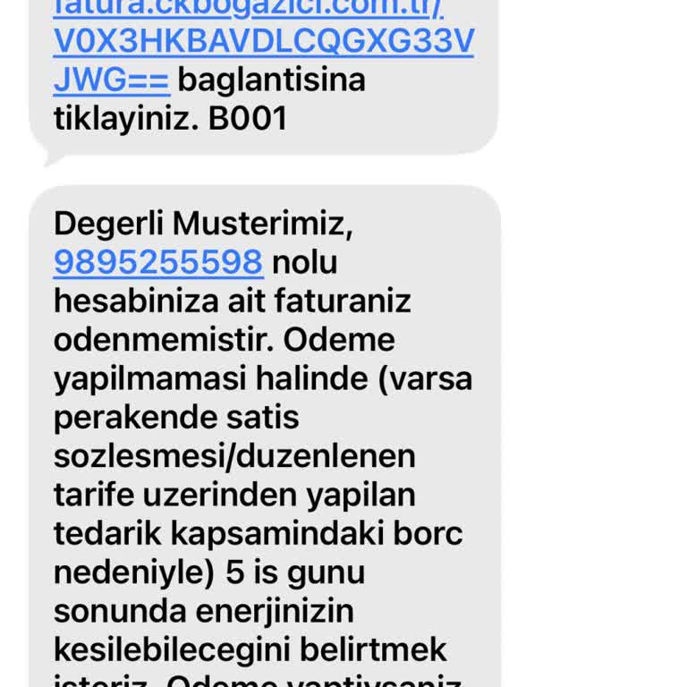 Fatura Hatırlatma Aramaları Ve Mesajları Gereksiz Ve Tehditkar