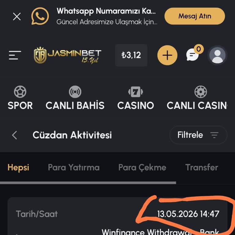 Kazandığım 19.780 TL İçin Çekim Talebim Ödeme Yapılmadı