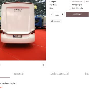 Nacar Caravan Açık Ve Net Fiyat Görmek İstiyorum