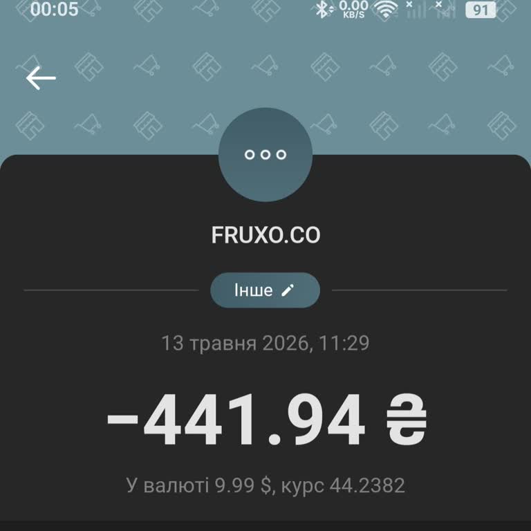 FRUXO.CO оформили платную подписку без явного уведомления — требую возврат средств