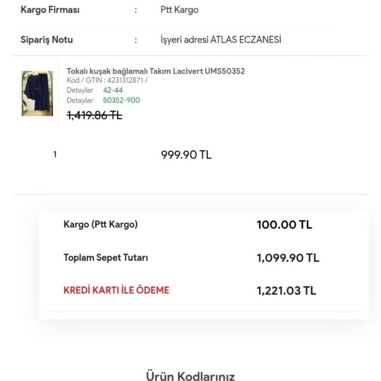 Sultan Butik'ten Siparişim 10 Gün Boyunca Kargoya Verilmedi