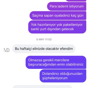 Eksik Gönderilen Ürün Ve Sürekli Gecikme