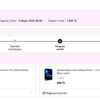 N11 Satın Alınan Malwarebytes Lisans Kodları Gelmedi Ve Ücret İadesi Talep Ediliyor
