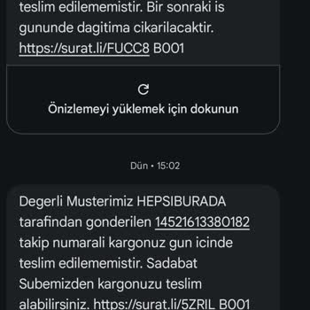 Sürat Kargo’da Teslim Edilmeyen Kargo Ve Mağduriyet