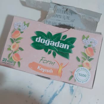 Doğadan Form Kayısı Çayında Poşet Hatası Nedeniyle Çay Dökülüyor